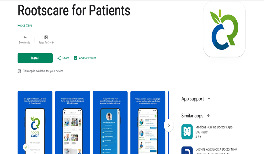 Rootscare for Patients